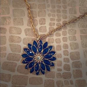 Amrita Singh Blue Flower Necklace